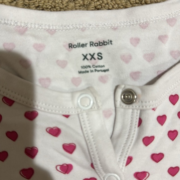 Roller Rabbit Heart Pajamas Womens XXS - Picture 3 of 6